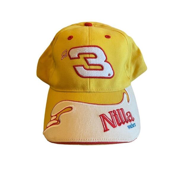 NASCAR Dale Jr. #3 Yellow Nilla Wafers Adjustable Hat. Winner's Circle. - Picture 1 of 4